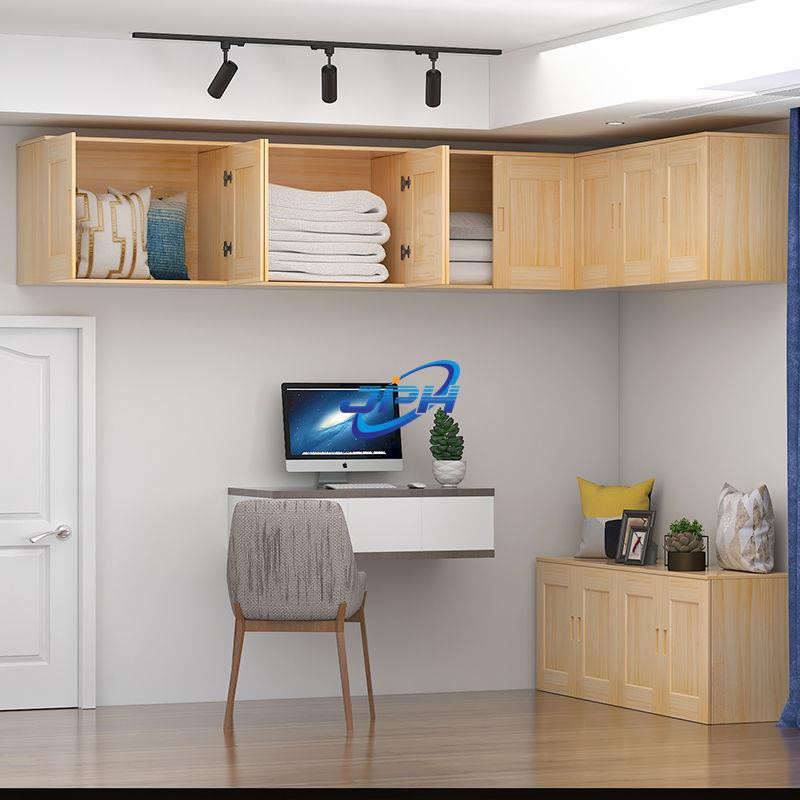 Solid Wood Wall Cabinet Kitchen Bedroom Living Room Bathroom Balcony Drop Hanging Floor Locker Wardrobe Top Customiz Shopee Malaysia