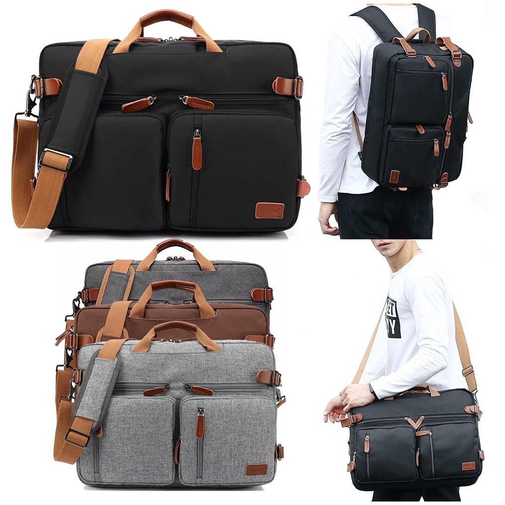 15 6 17 3 Inch Notebook Convertible Backpack Laptop Messenger Bag Shopee Malaysia