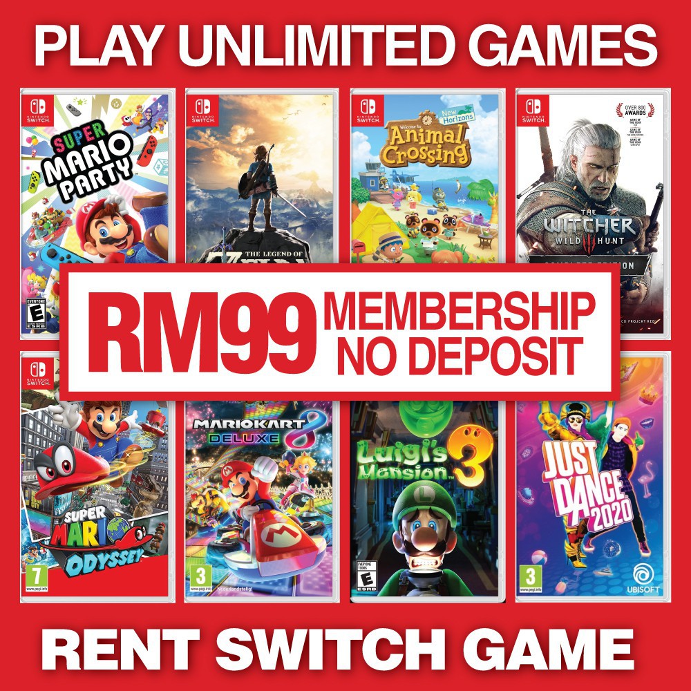 And nintendo switch, gamefly offers titles from older consoles. Rent Nintendo Switch Games Lifetime Membership Animal Crossing Zelda Mario Luigi Pokemon Online Accept Trade In Shopee Malaysia