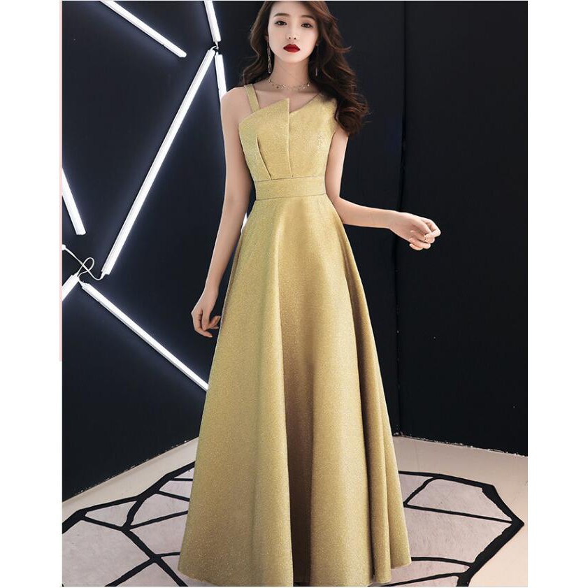 Ready Stock Elegant Ladies Clothes Hosted Dinner Party Long Dresses Tunic Eveni Shopee Malaysia