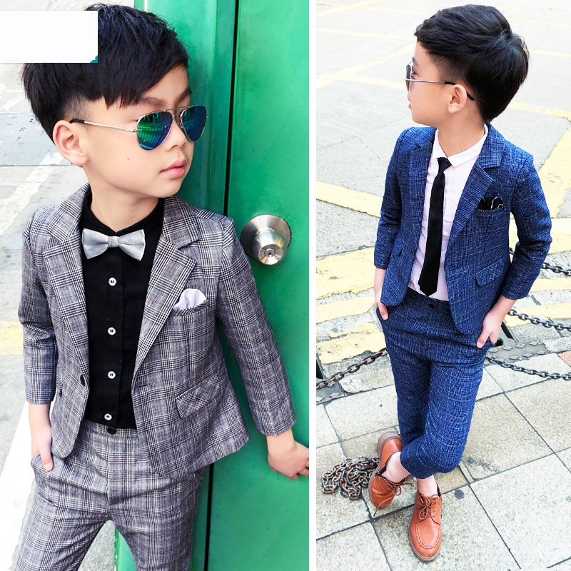 Kids Blazers Formal School Suits For Wedding 2020 Boys Plaid Blazer Pants 2pcs Tuxedo Kid Prom Party Dress Clothing Sets Shopee Malaysia