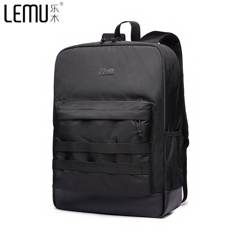 Lemu Backpack Laptop 15 6 Inch Men Business Trip Backpack Large Capacity 35l Fashion School Backpack Leisure Black Bagpack Oxford Student Bag Shopee Malaysia