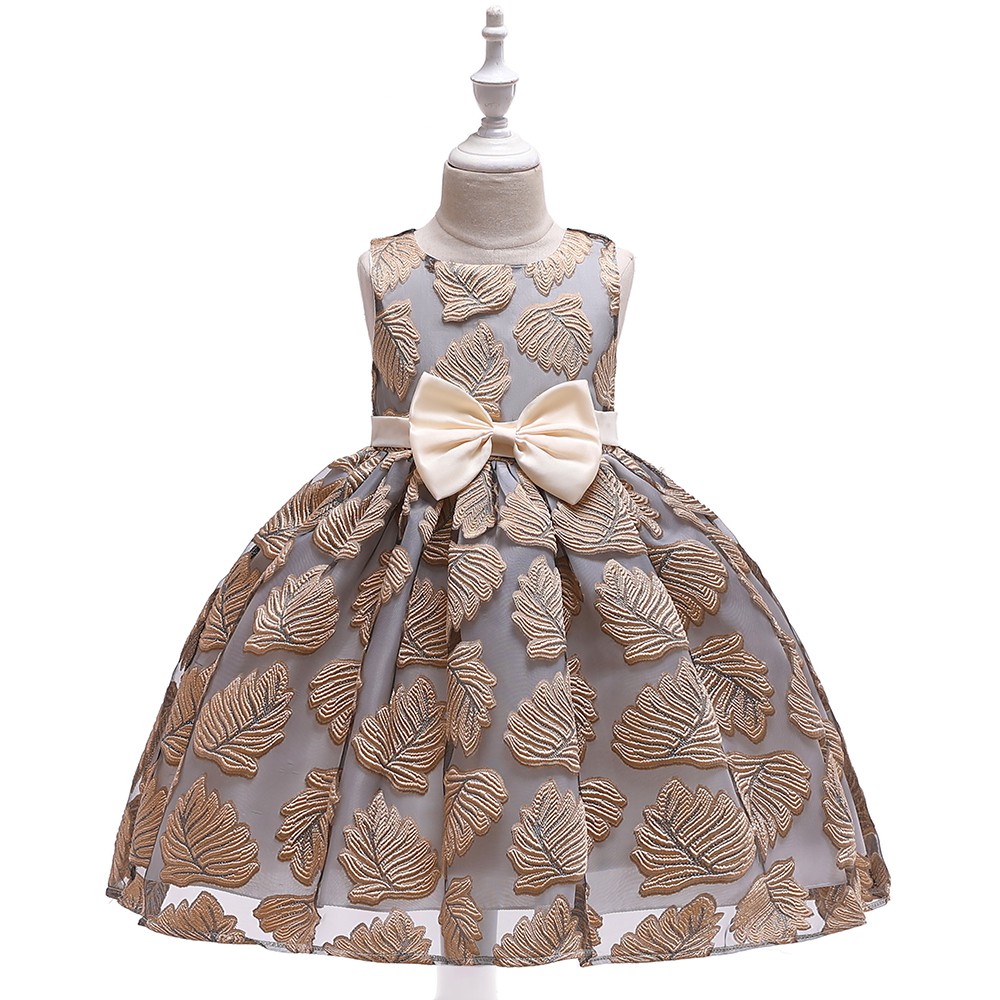 2019 New Fashion Kids Girls Clothing Flower Floral Lace Party Princess Dress Birthday Dinner Wedding Long Child Costume Shopee Malaysia