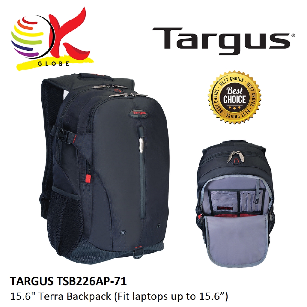 Targus Tsb226ap 71 15 6 Terra Notebook Backpack School Backpack Laptop Backpack Bag Water Resistant Black Shopee Malaysia