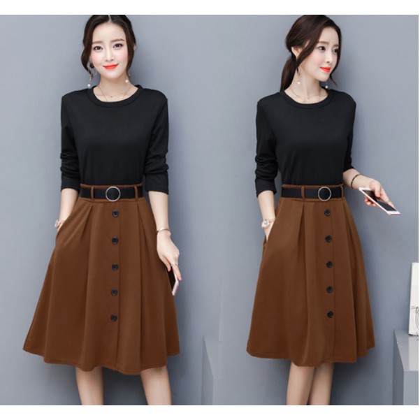 Ladies Fashion Office Wear Ol Designer Fancy Elegant Dinner Dress Midi Dresses Shopee Malaysia