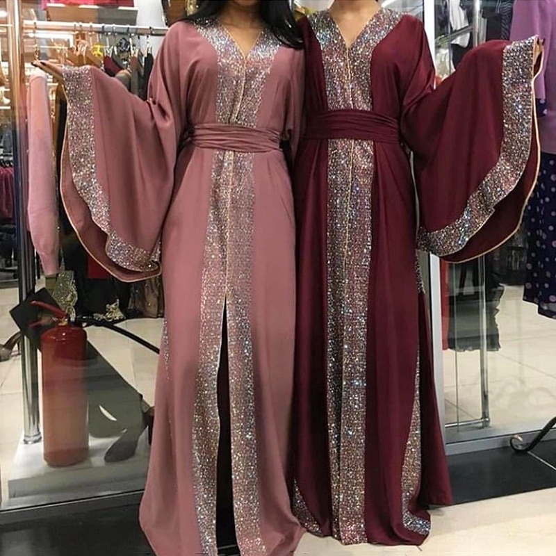 Abaya Muslimah 2020 Malaysia Dubai Abaya Pakistan Hijab Evening Dresses Women Caftan Moroccan Kaftan Bangladesh Turkish Islamic Clothing Shopee Malaysia