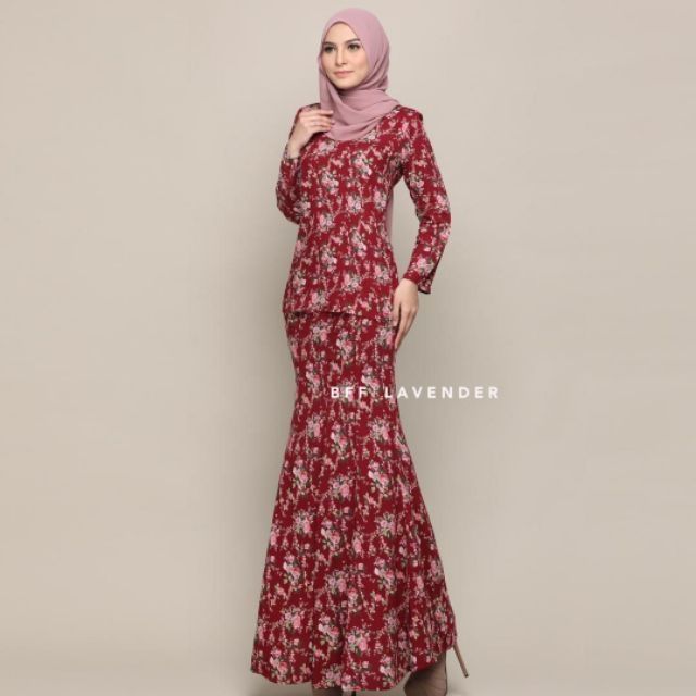 Wahhhh tengok kain bunga raya ini, kembang betul. 35 Trend Terbaru Baju Kurung Moden Cotton Kain Kembang Kelly Lilmer