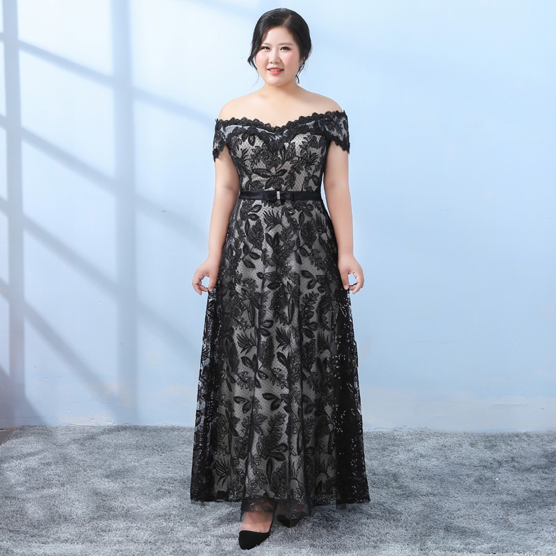 Plus Size Off Shoulder Prom Dress Dinner Dress Evening Gown Shopee Malaysia