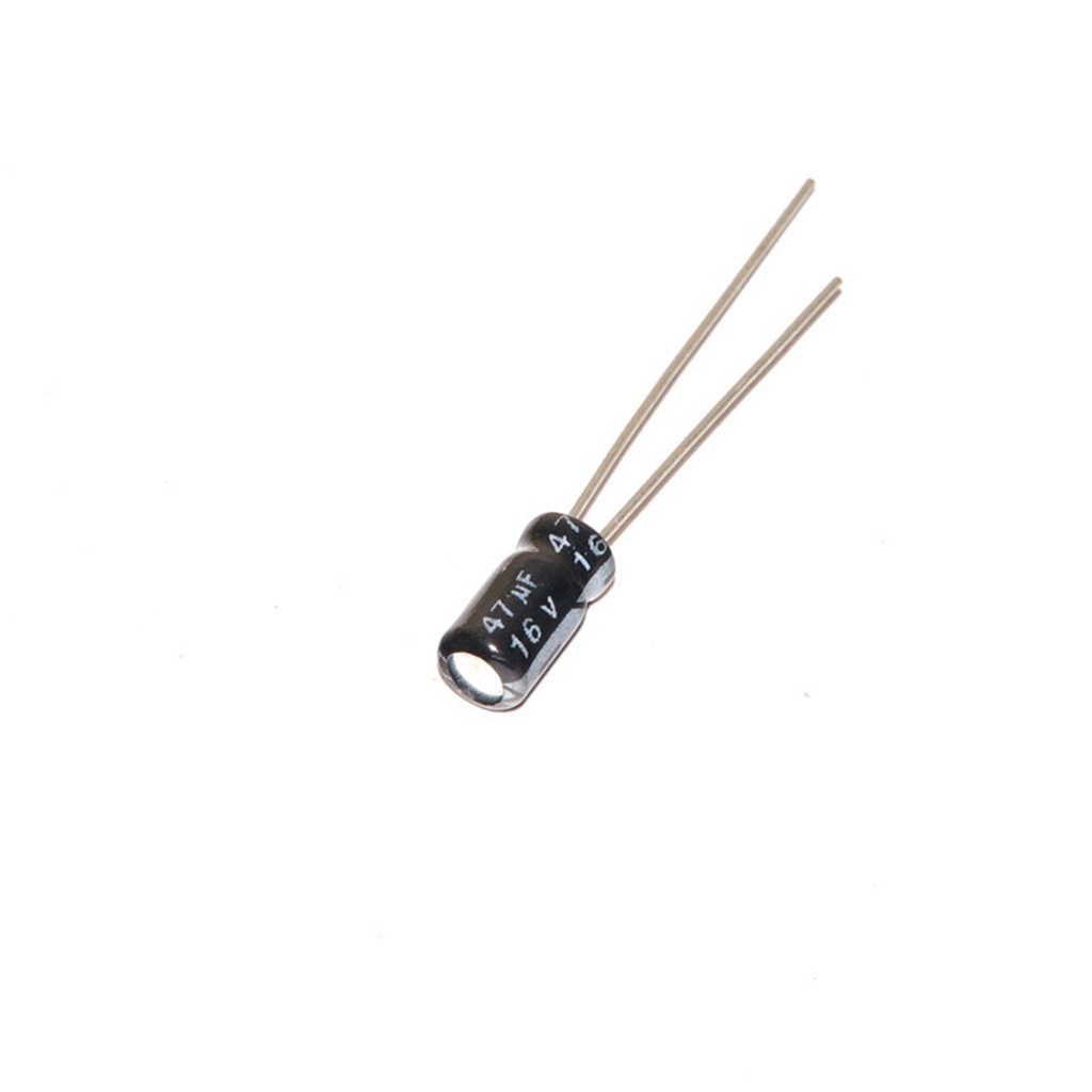 50pcs 16v 47uf 16volt 47mfd Electrolytic Capacitor 4mm 7mm