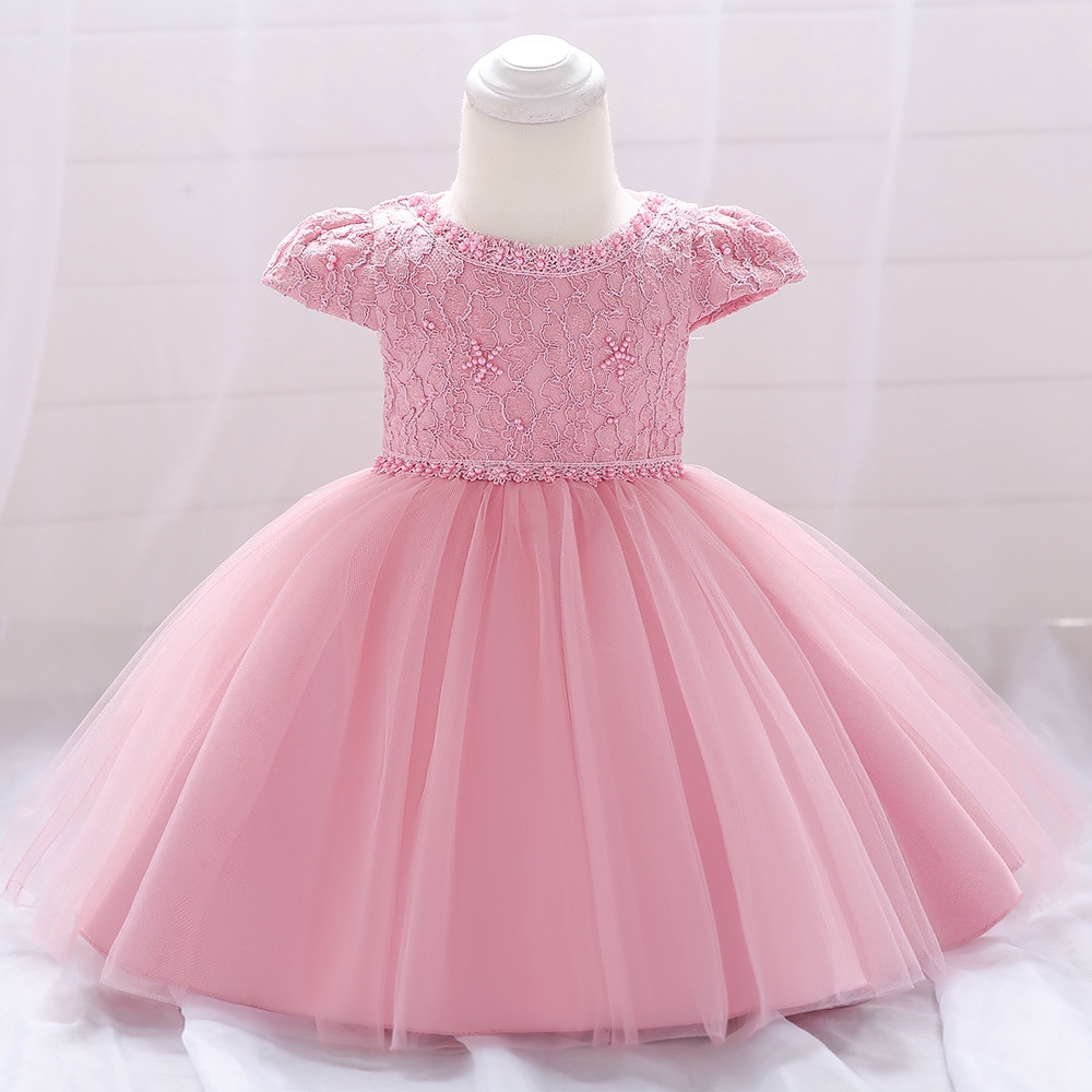 Baby Girl Dress 0 24m Birthday Dresses Lace Pageant Vestido Princess Dress Shopee Malaysia
