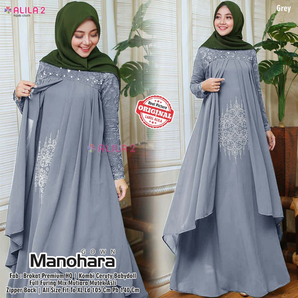 Manohara Gown Dresses Dinner Hari Raya Jubah Hijab Fashion Maxi Dresses Original By Alila2 Shopee Malaysia