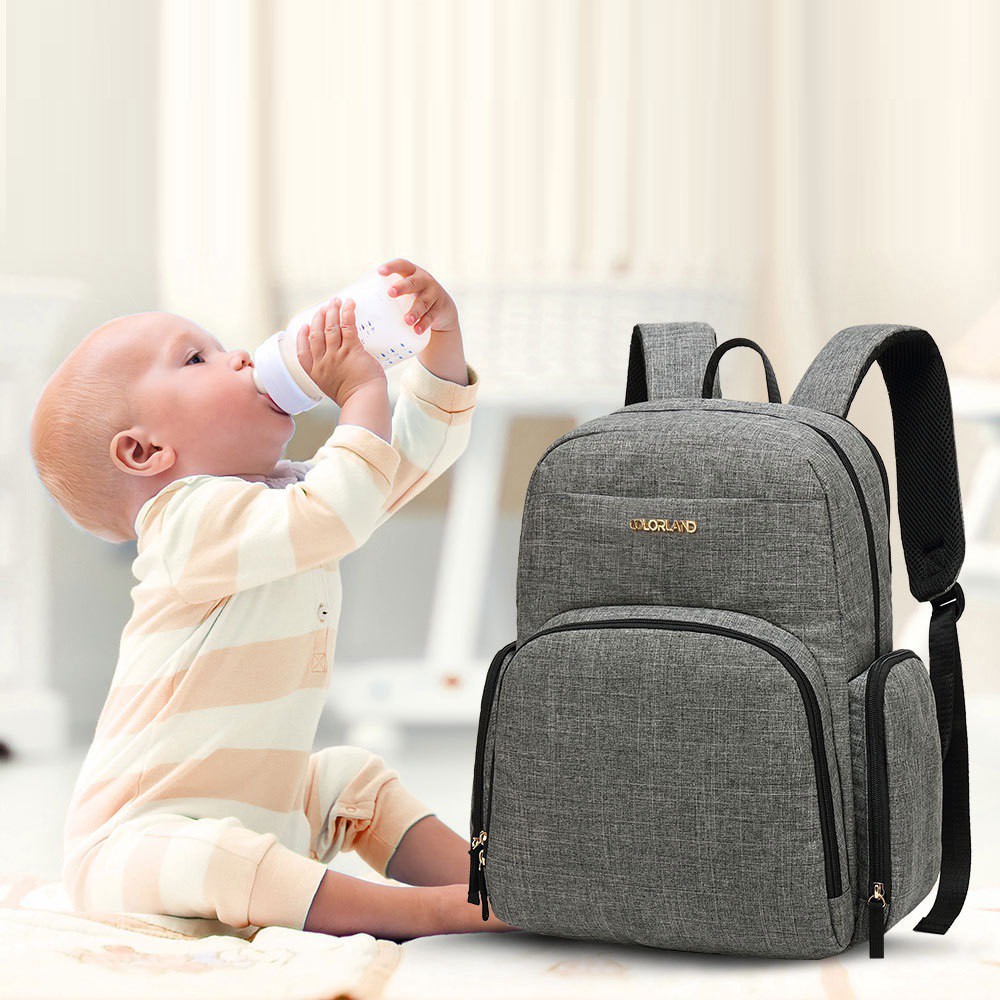 Uk Color Land Mummy Maternity Diaper Bag Nursing Travel Backpack Stroller Baby Shopee Malaysia