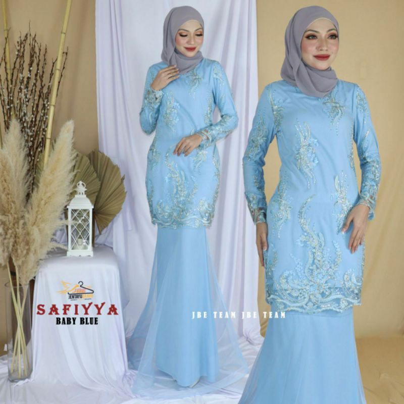 Baju tunang baby blue pakai sekali shj masa tunang size 34 fit 36 get great deals on baju kurung & sets . Koleksi Baju Nikah Tunang Design Baju Kurung Moden Baby Blue Series Shopee Malaysia