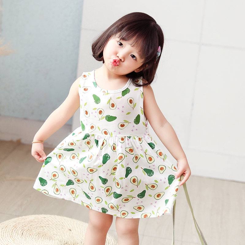 Toddler Baby Girl Dress Tutu Sleeveless Midi Dress Full Skirt With Straps Floral Skirt For 1 6years Baby Baby Girls