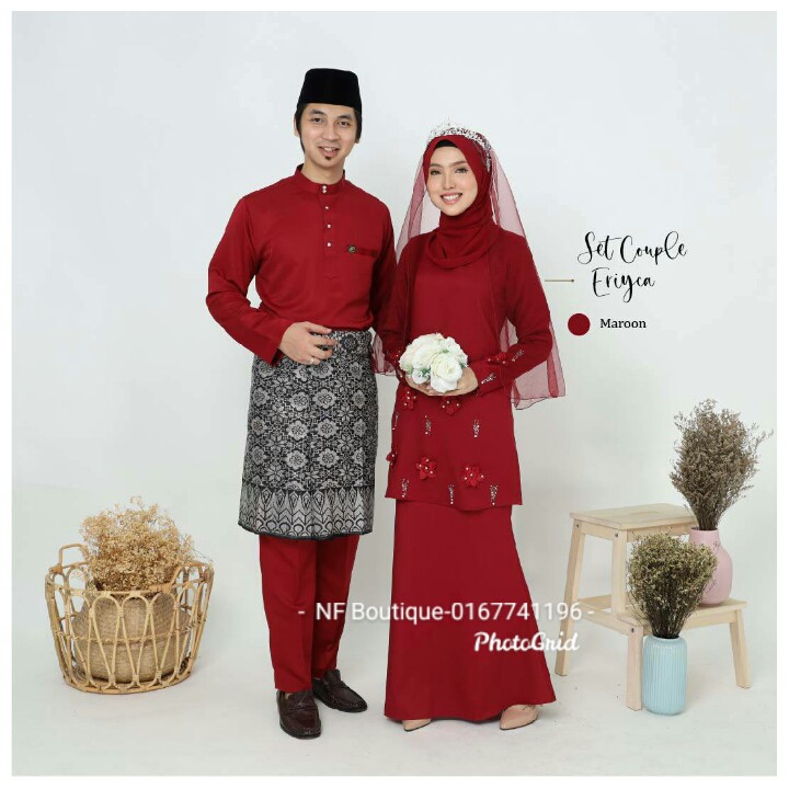 | ✓free shipping ✓lowest price ✓hot deals. Set Couple Baju Kurung Eriyca Sedondon Warna Maroon Untuk Raya Majlis Tunang Set Lelaki Dan Wanita Shopee Malaysia