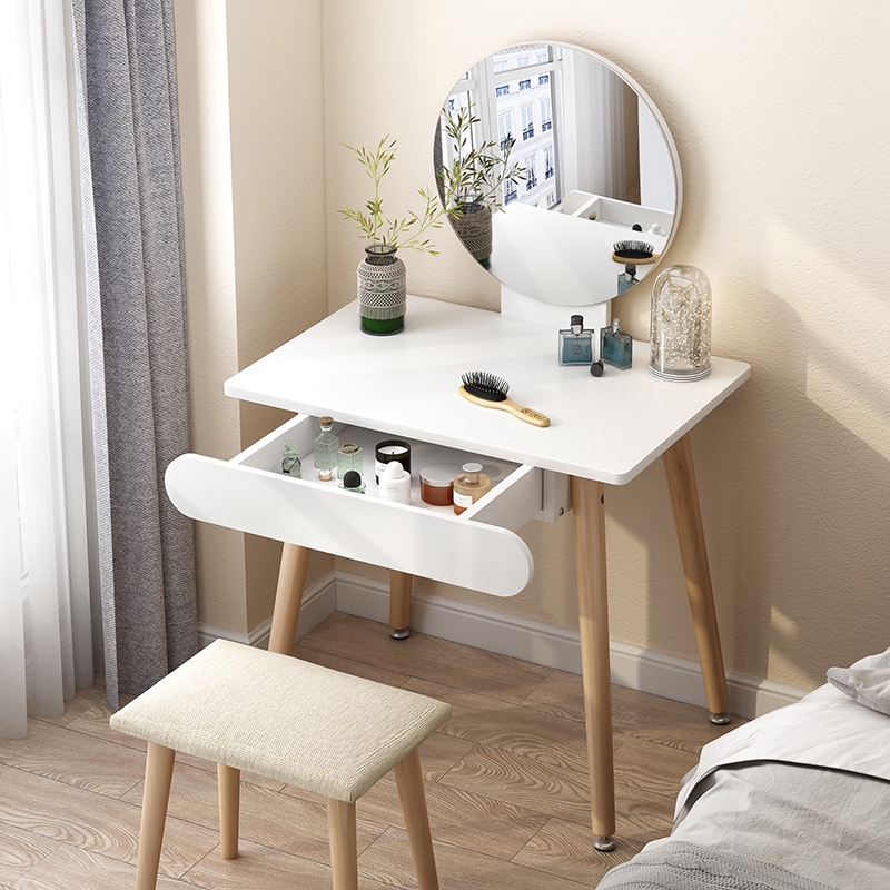 Mini Korean Dressing Table Bedroom Simple Makeup Solid Wood Simple Modern Small Apartment Simple Wind Economy Shopee Malaysia