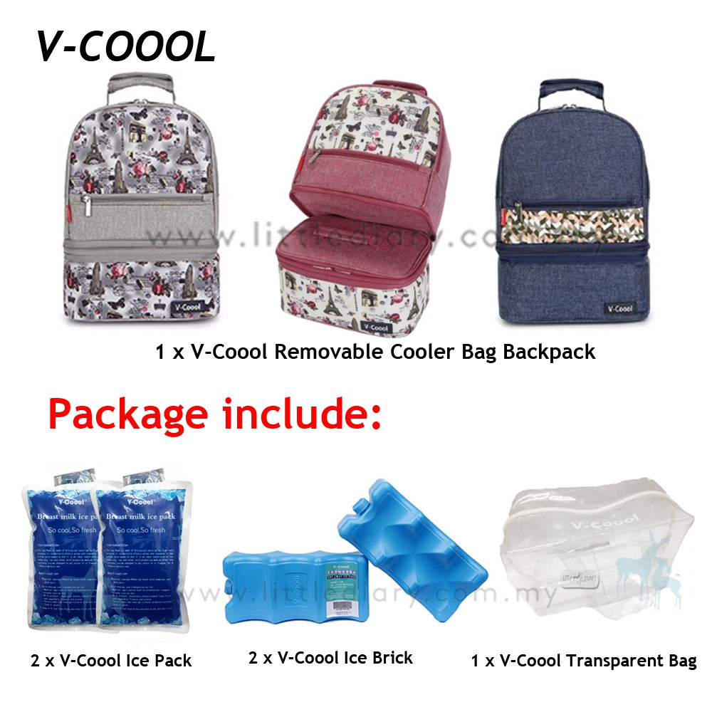 Vcoool Removable Detachable Cooler Bag Package Shopee Malaysia