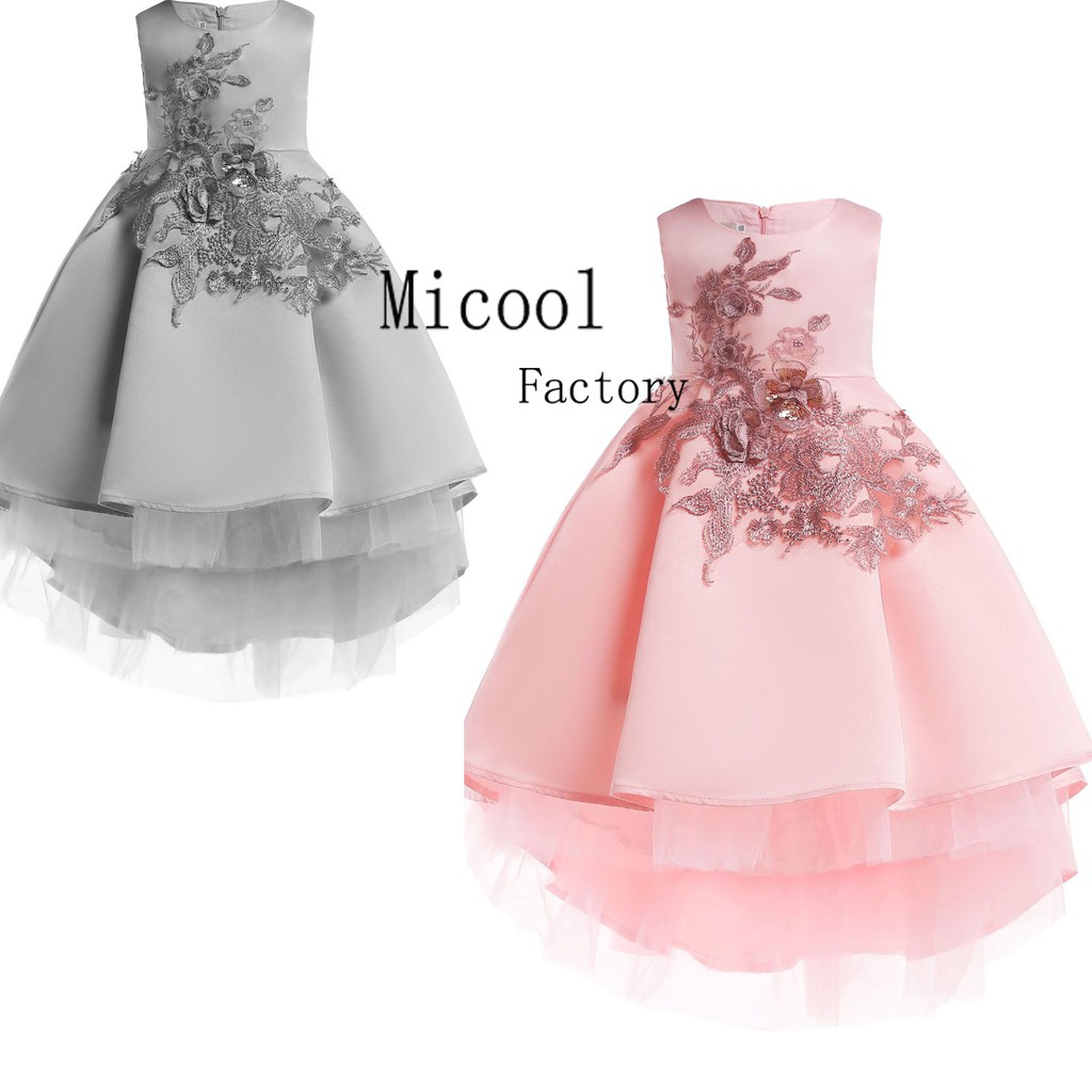 Kids Princess Party Wedding Dress Girls Birthday Dinner Elegant Pageant Lace Dre Shopee Malaysia