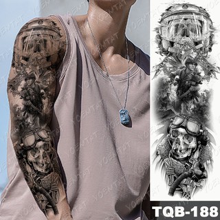 Large Arm Sleeve Tattoo Clock Rose Cross Dragon Waterproof Temporary Tatto Sticker Poker Lion Body Art Full Fake Tatoo W | Shopee Malaysia 320_x_320_jpg