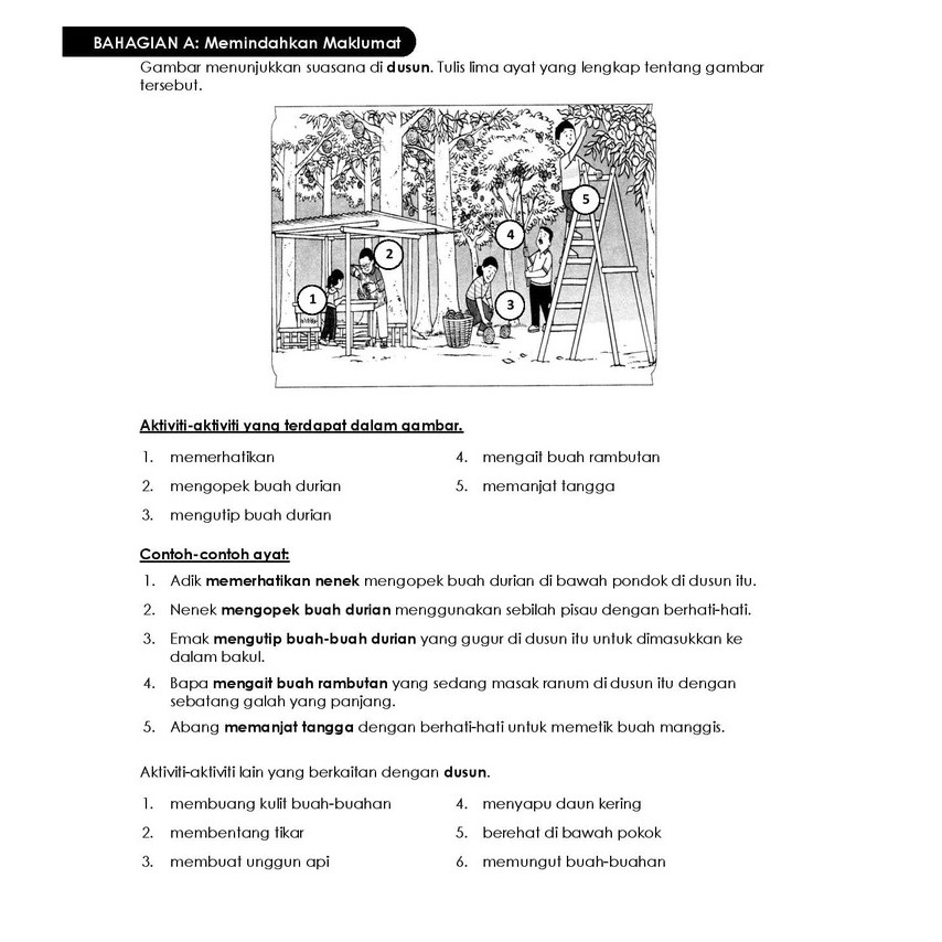 Cikgu gee latihan membina ayat menggunakan teknik skop facebook. 044 108 Contoh Bina Ayat Dan Contoh Karangan Berdasar Gambar Utk Tahun 3 4 Shopee Malaysia