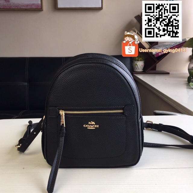 Coach F30530 Pebble Leather Andi Backpack Small Handbag Bag Black Mini Beg Women Shopee Malaysia
