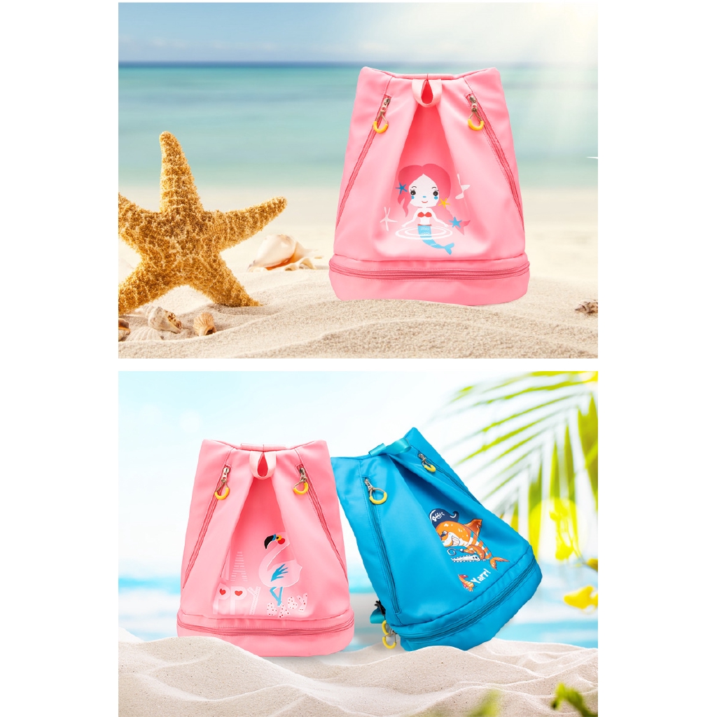 Children S Wet And Dry Separated Swimming Bag Women S Waterproof Bag Beach Travel Shoulder Backpack Fitness Bag Shopee Malaysia