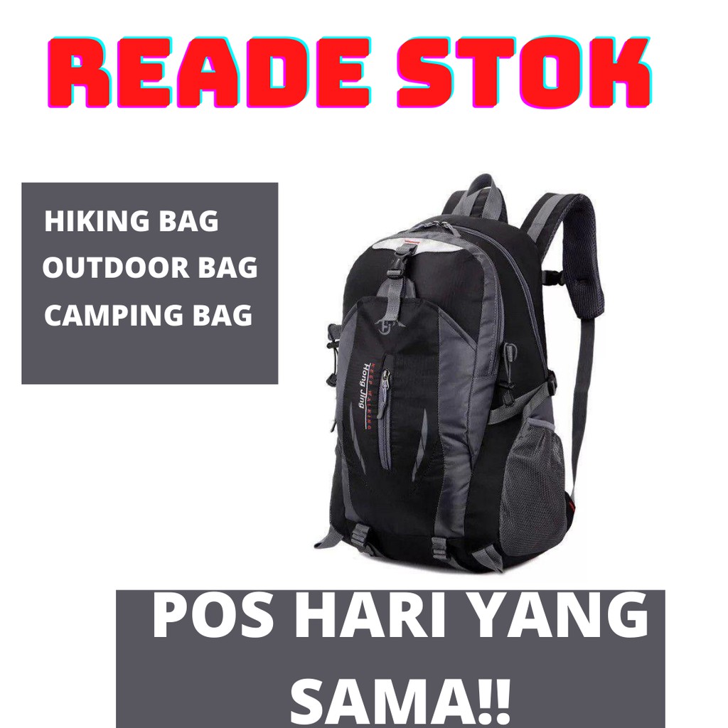 Ready Stok Hiking Backpack Travel Bag Backpack Outdoor Bag Shopee Malaysia