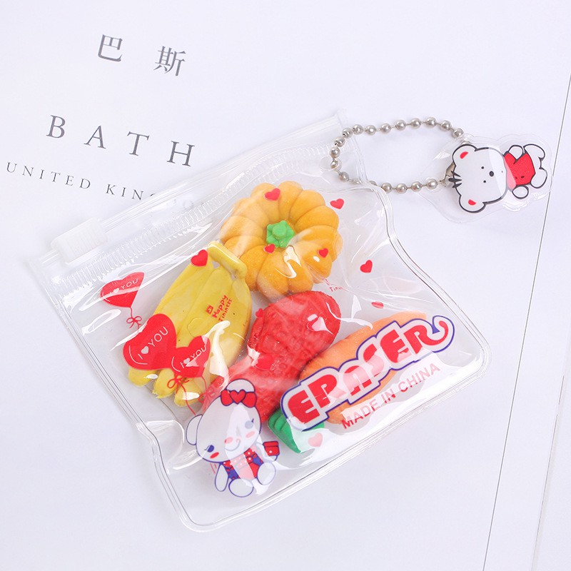 See the complete profile on . 1 Pack Cute Food Rubber Pencil Eraser Set Novelty Stationery Kids Gifts Hot Shopee Malaysia