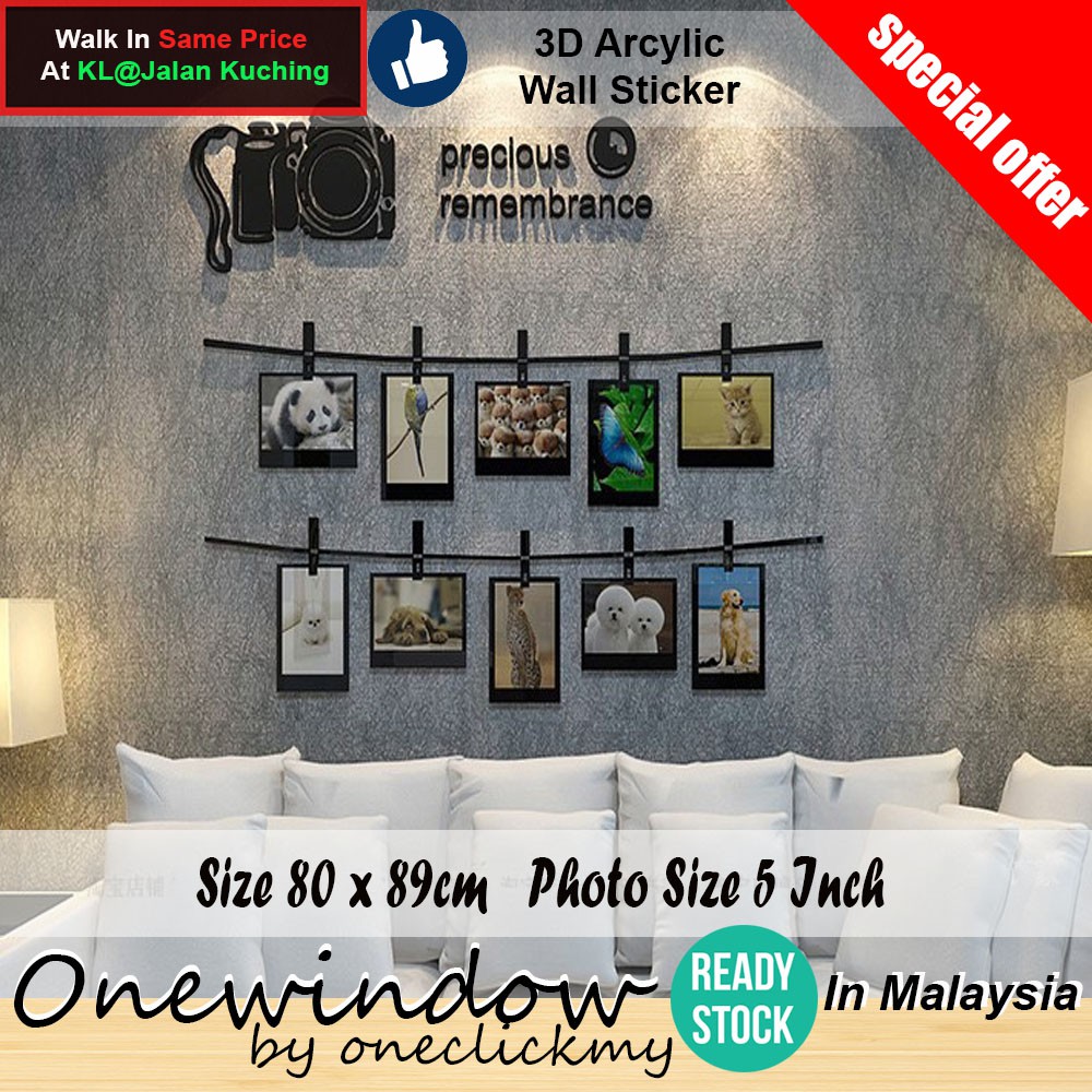 Beautiful box frame for 3d and art objects frame is fine quality mold with glass. Ready Stock In Malaysia 3d Photo Frame Wall Decoration Kindergarden Clinic Party Chidren Room Wall Decor Removeable Shopee Malaysia