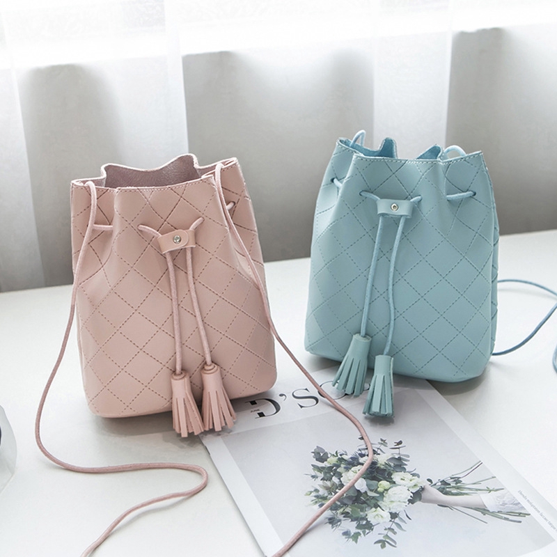 Embossed Ladies Backpack Bucket Bag Mini Backpack Drawstring Packpack Women Mini Backpack Pu Leather Soft Touch Small Backpack Multi Function Female Ladies Shoulder Bag Beg Beg Wanita Shopee Malaysia