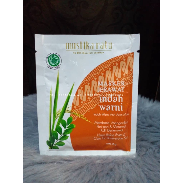 Mustika ratu masker jerawat indah warni 15 gram sachet, rp12.888. Buy Masker Jerawat Indah Warni 15g Seetracker Malaysia