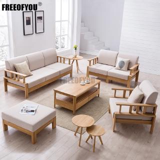 Simple Sofa Washable Three Person Small Apartment Living Room Sofa Lounge Chair Shopee Malaysia