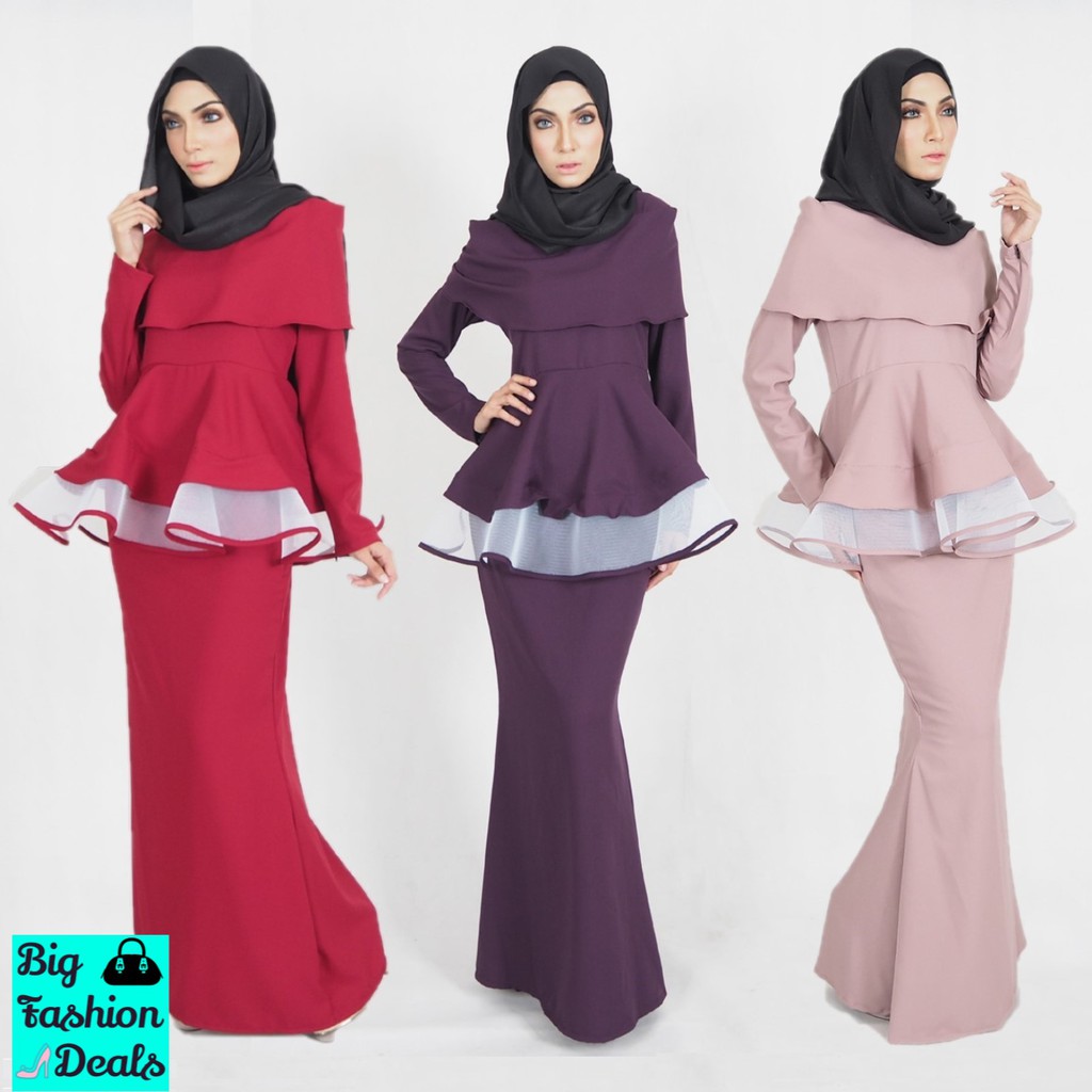 Km offers you amazing new designs and providing you with excellent choices of baju raya terkini on our website. Raya 2022 Baju Kurung Muslimah Women Peplum Baju Kurung Moden Plus Size Kurung Peplum Murah Ibu Anak Shopee Malaysia