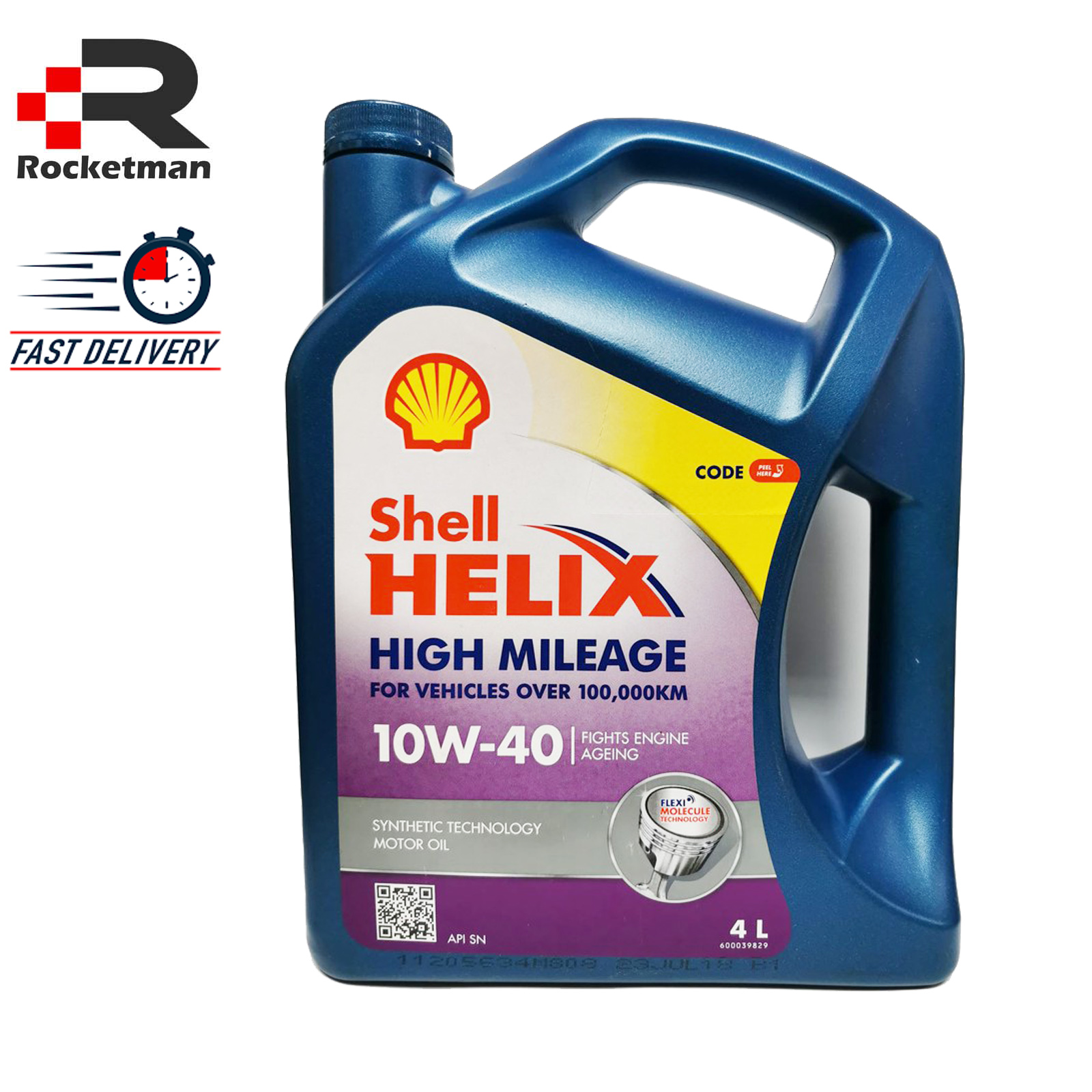 Shell helix high mileage 10w40 engine oil semi synthetic