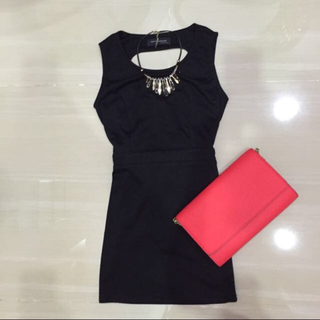 Preloved Sexy Back Black Dress For Dinner Date Shopee Malaysia