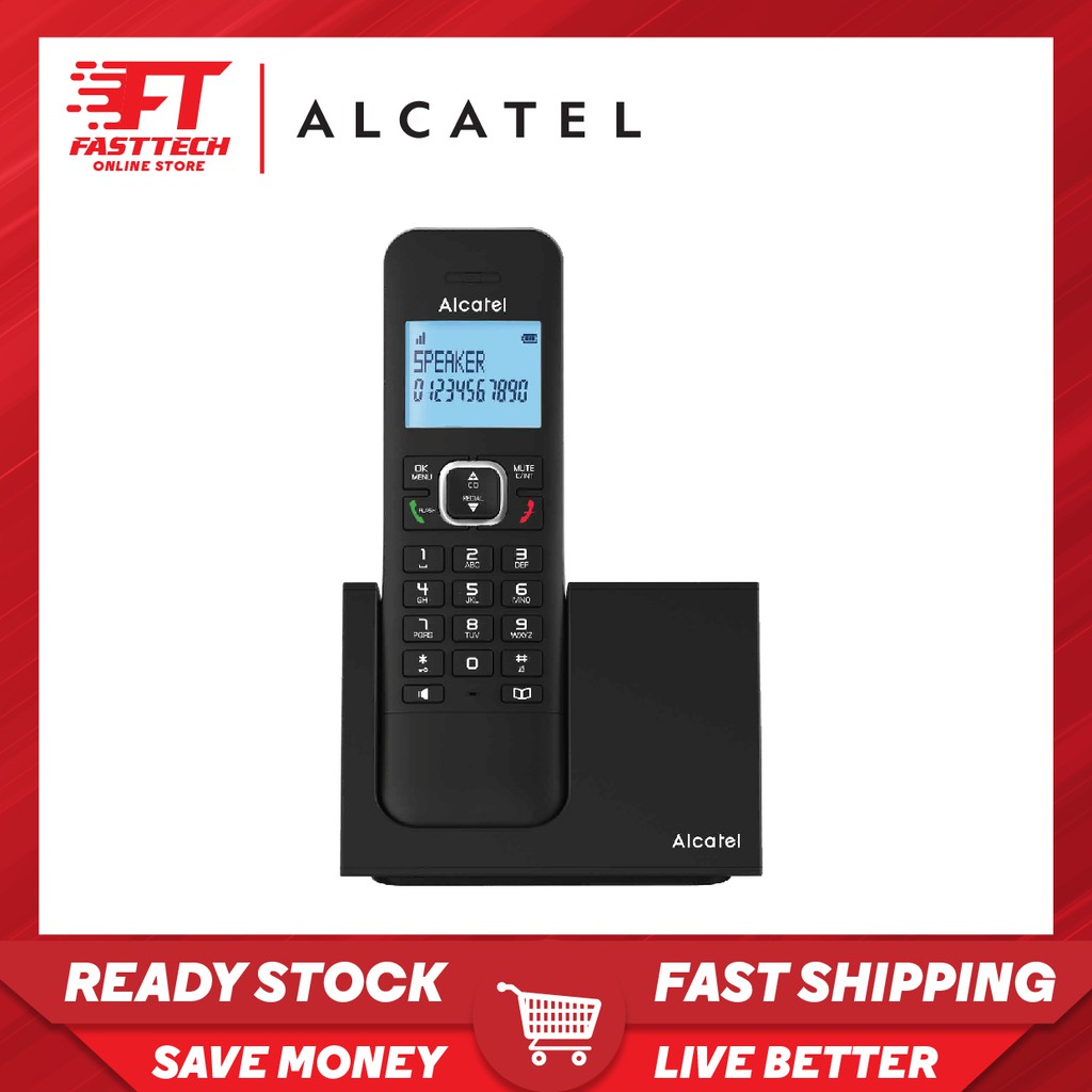 Apart from receiving a free dect phone with unifi, you will also enjoy free calls to tm fixed lines . Alcatel Cordless Dect Phone G280 Tm Unifi Maxis Time Landline Speakerphone Telephone Telepon Rumah Murah Shopee Malaysia