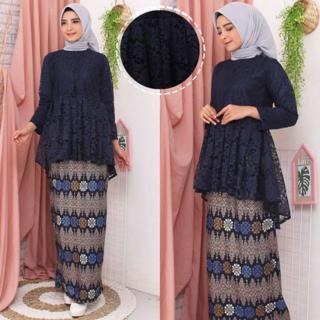 Top Kebaya Brukat Babydoll Brokate Bone Cornelli Glitter Thick Premium Lace Shopee Malaysia