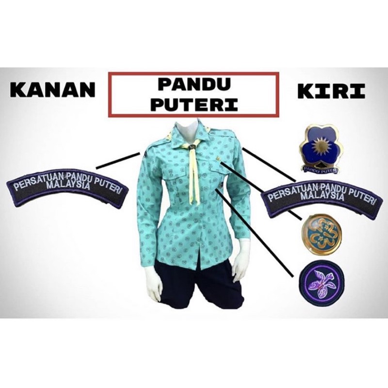 Uniform Pandu Puteri Tunas Sekolah Rendah / Tunas Puteri Sekolah Kebangsaan Sungai Dua