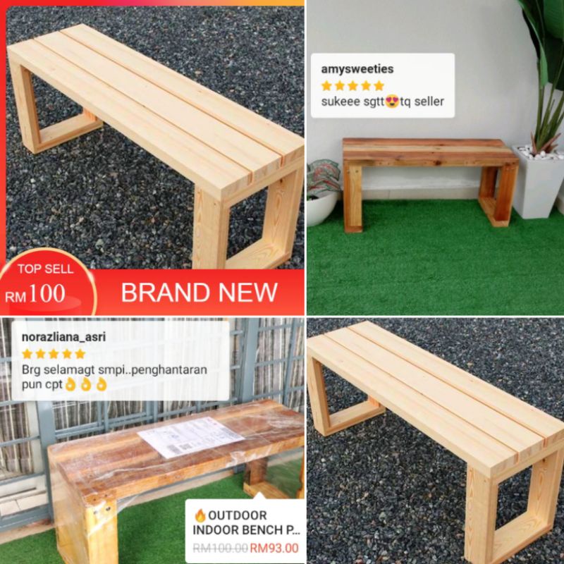 Pallet kayu untuk di jual (murah berkualiti). Outdoor Indoor Bench Pallet Bangku Kayu Pine Pallet Shopee Malaysia