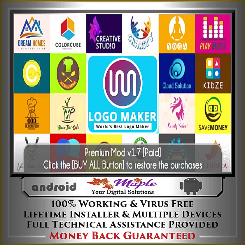 Logo Maker Logo Creator Generator Designer Apk 1 7 Premium Mod Paid Android Shopee Malaysia