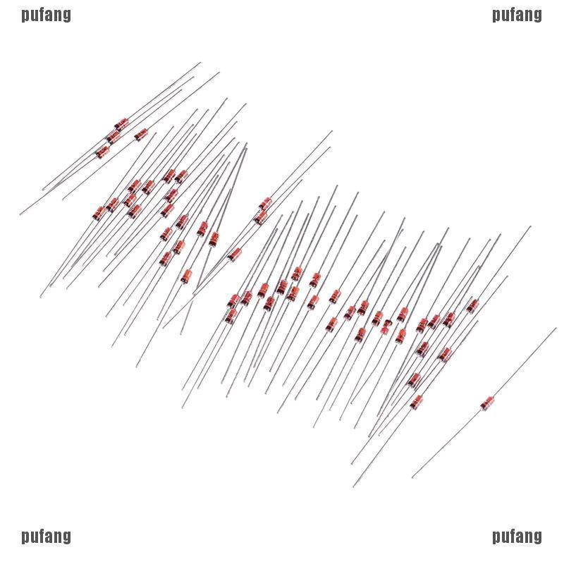 50pcs 1w 5 1v Zener Diode 1n4733a 1n4733 In4733a In4733 5v1 Volt Do 35