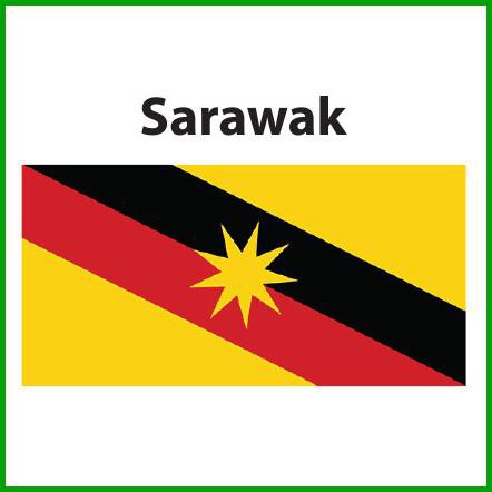 Waving ribbon or banner with flag of . Sarawak Flag 3x6ft Bendera Sarawak 3x6ft Polyester Shopee Malaysia