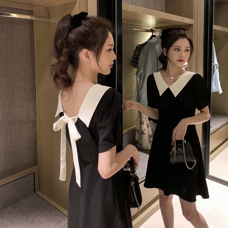Black Dress Women New Hepburn Midi Dresses Dinner Date Dresses Shopee Malaysia
