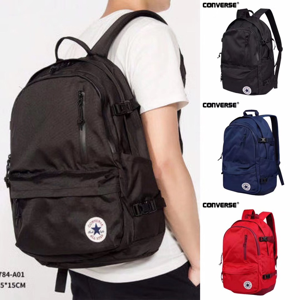 Converse Waterproof Backpack Men Women Casual Backpack Outdoor Laptop Bag Shopee Malaysia