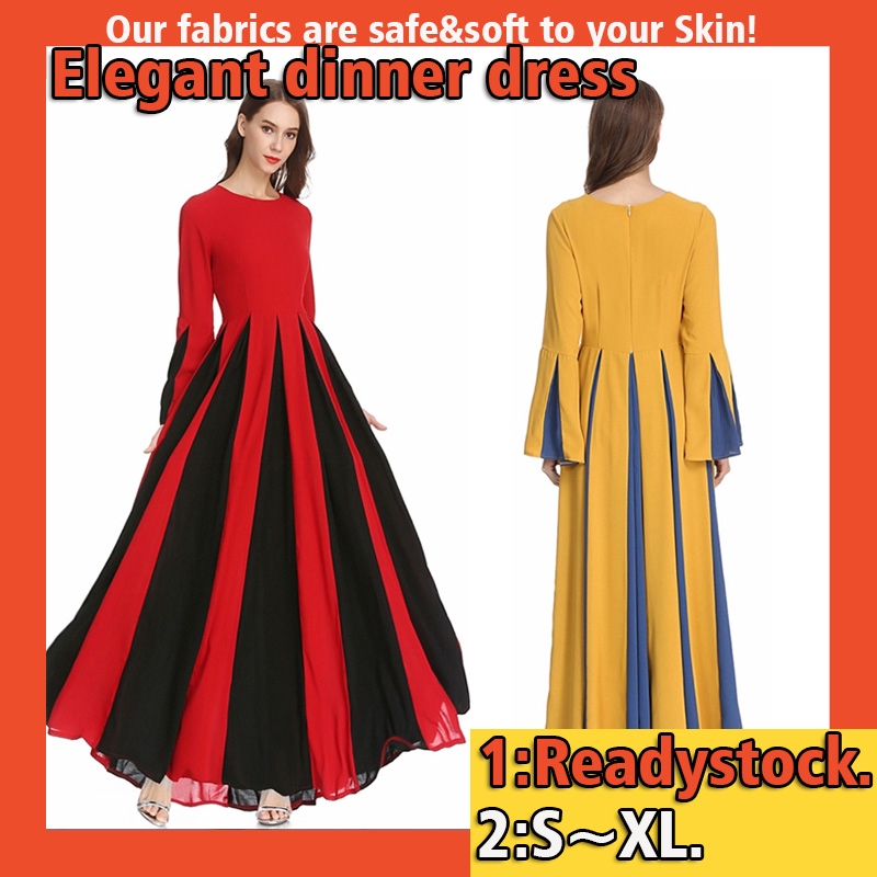 Weimei Jubah Arab Women Dress Plus Size Baju Kurung Fashion Kaftan Women Muslimah Dress Dinner Skirt Kafatan Long Dress Shopee Malaysia