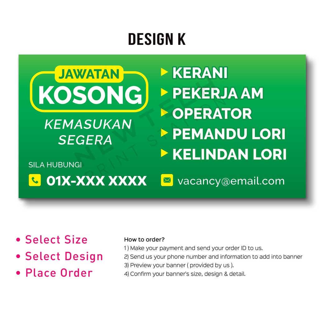 Graphic designer, multimedia designer, content writer and more on indeed.com. Jawatan Kosong Job Vacancy Hiring Banner Bunting ç©ºç¼º æ‹›è˜ è˜è¯·å¸ƒæ¡ Free Templates Shopee Malaysia