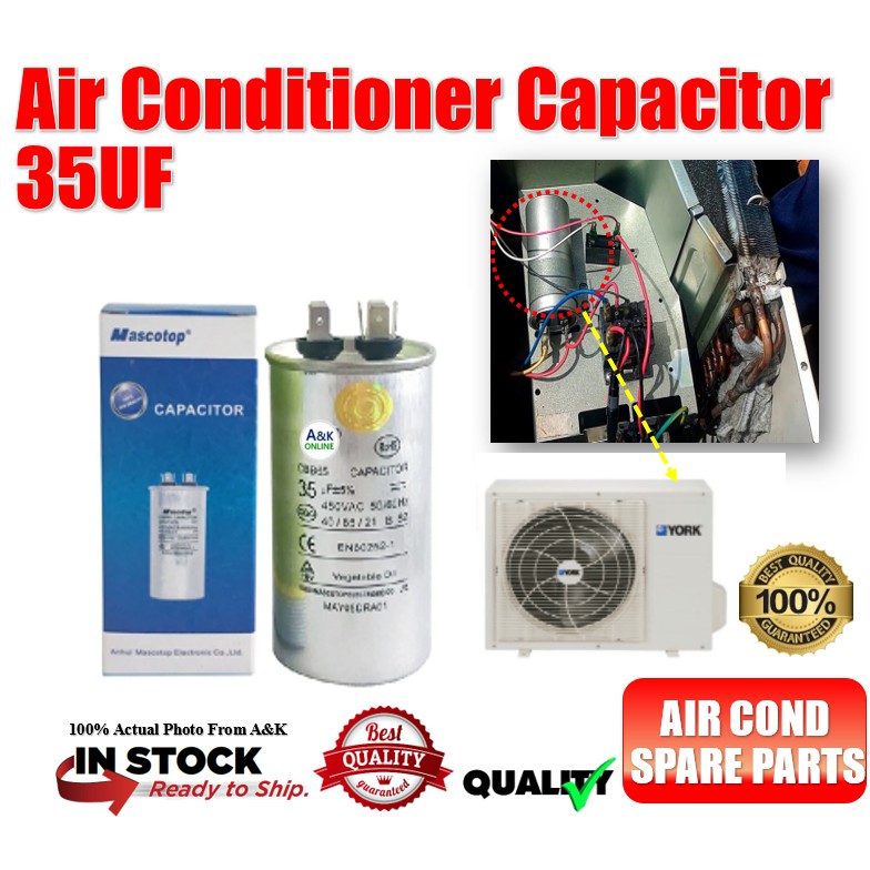 Thailand Product Air Conditioner 35uf Capacitor For Samsung Daikin Sharp