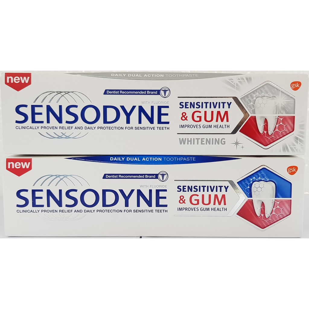 Sensodyne sensitivity & gum / whitening/ extra fresh 100g'exp'2023-2024