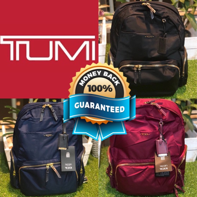 Money Back Guarantee Tumi Calais Backpack Uk Backpack Bag Women Men Original Shopee Malaysia