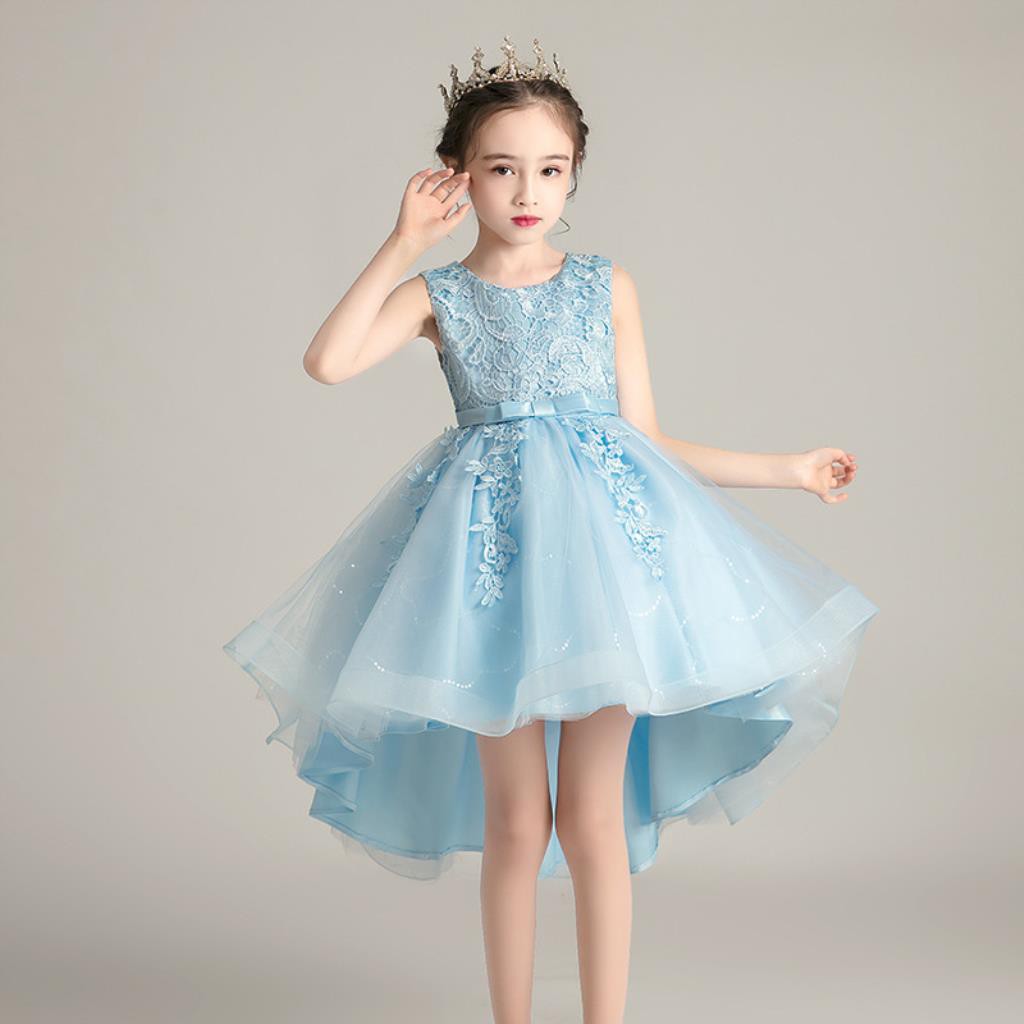 Children S Dress Princess Dress Summer Trailing Mesh Gown Performance Dress Girl Dress 3 12 Years Old Children S Dress Shopee Malaysia